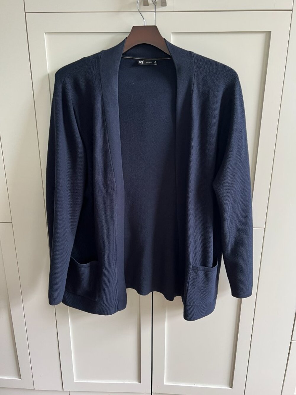 Le 31 by Simons Men's XL Blue Open Front Cardigan Sweater